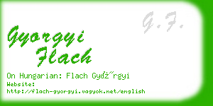 gyorgyi flach business card